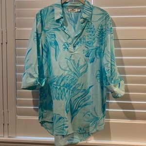Vineyard Vines blue tunic shirt XS EUC